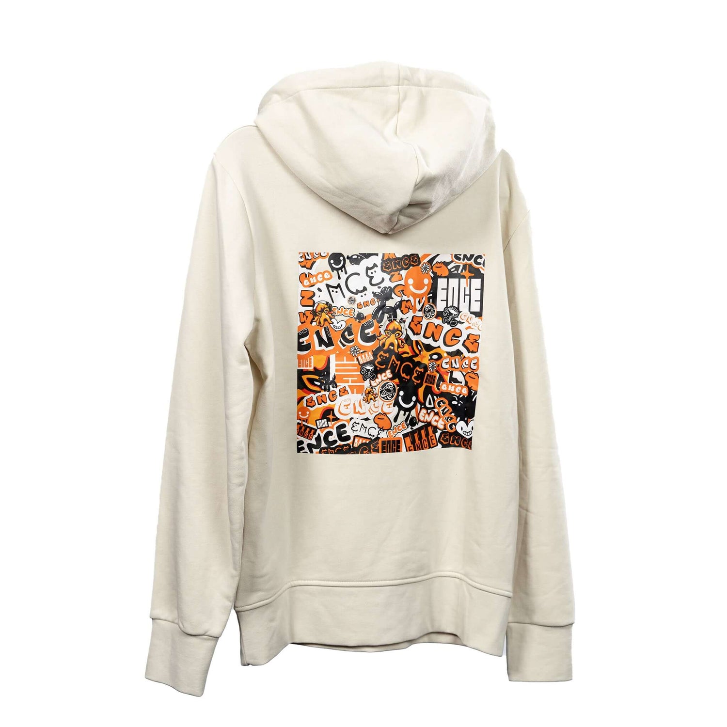 GRAFFITI Light Hoodie Bone White