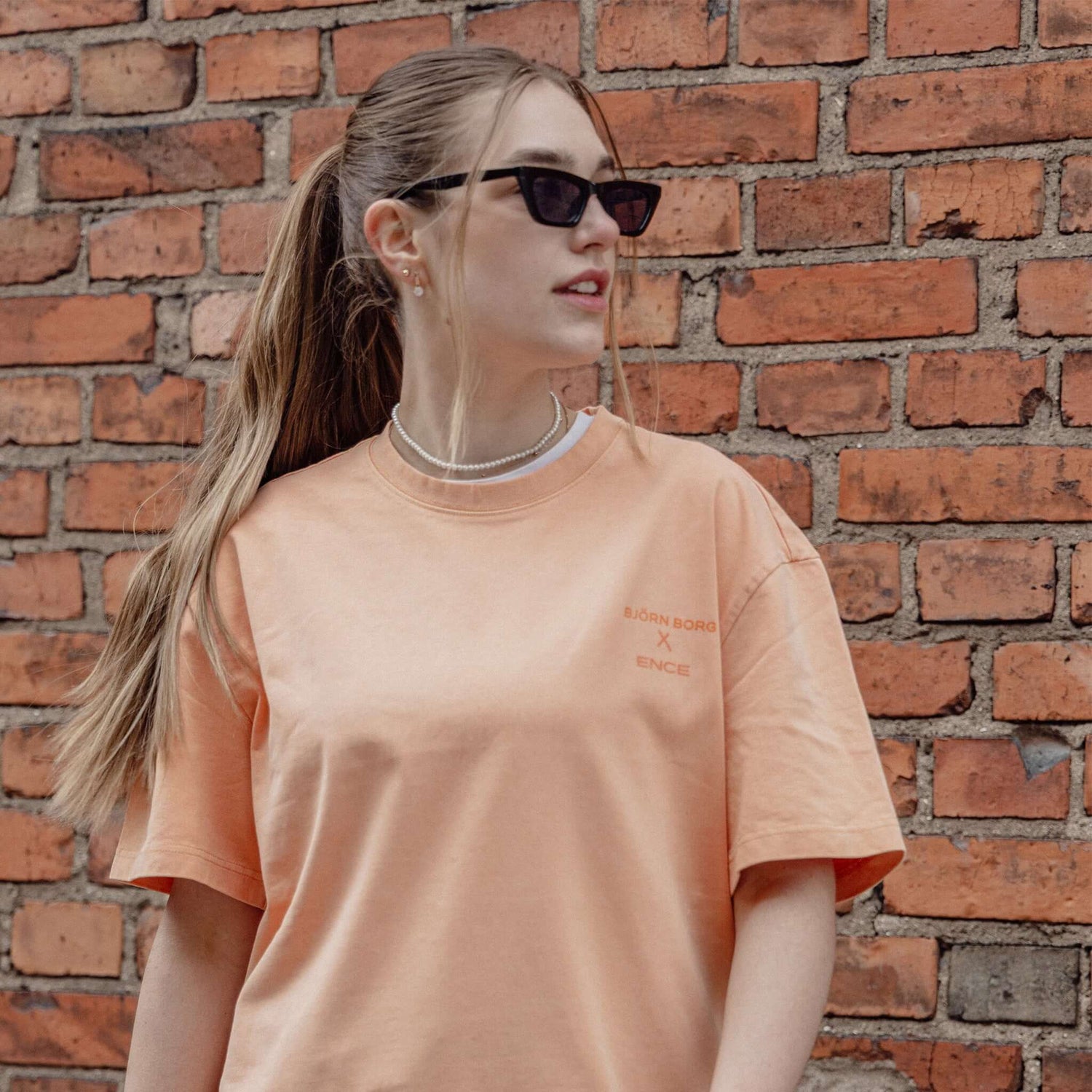 DECON Oversized Washed T-Shirt Papaya