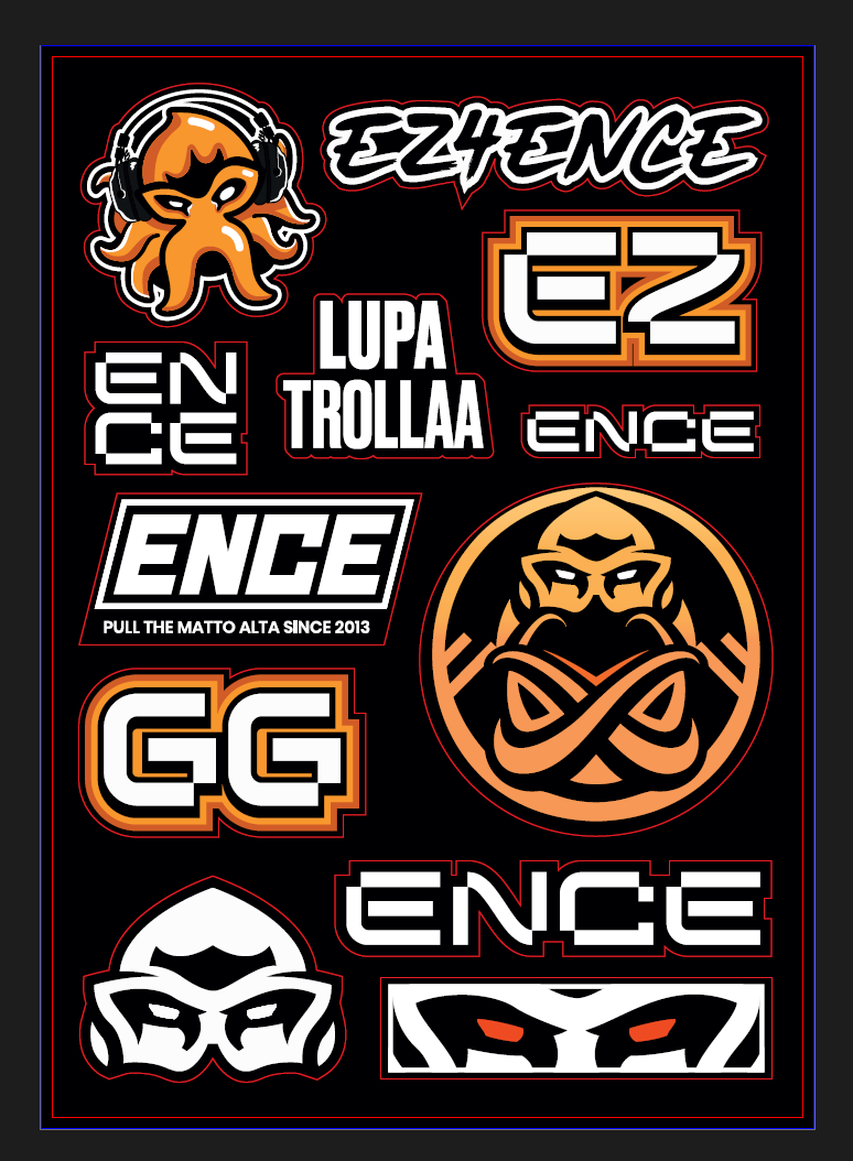 ENCE Sticker Sheet