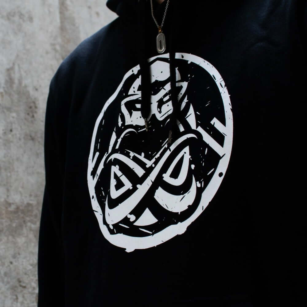 Essential ENCELADUS Black Hoodie - Regular fit